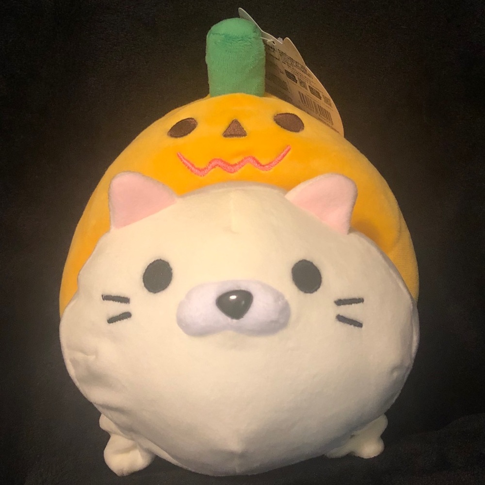Pumpkin Cat Halloween Plush